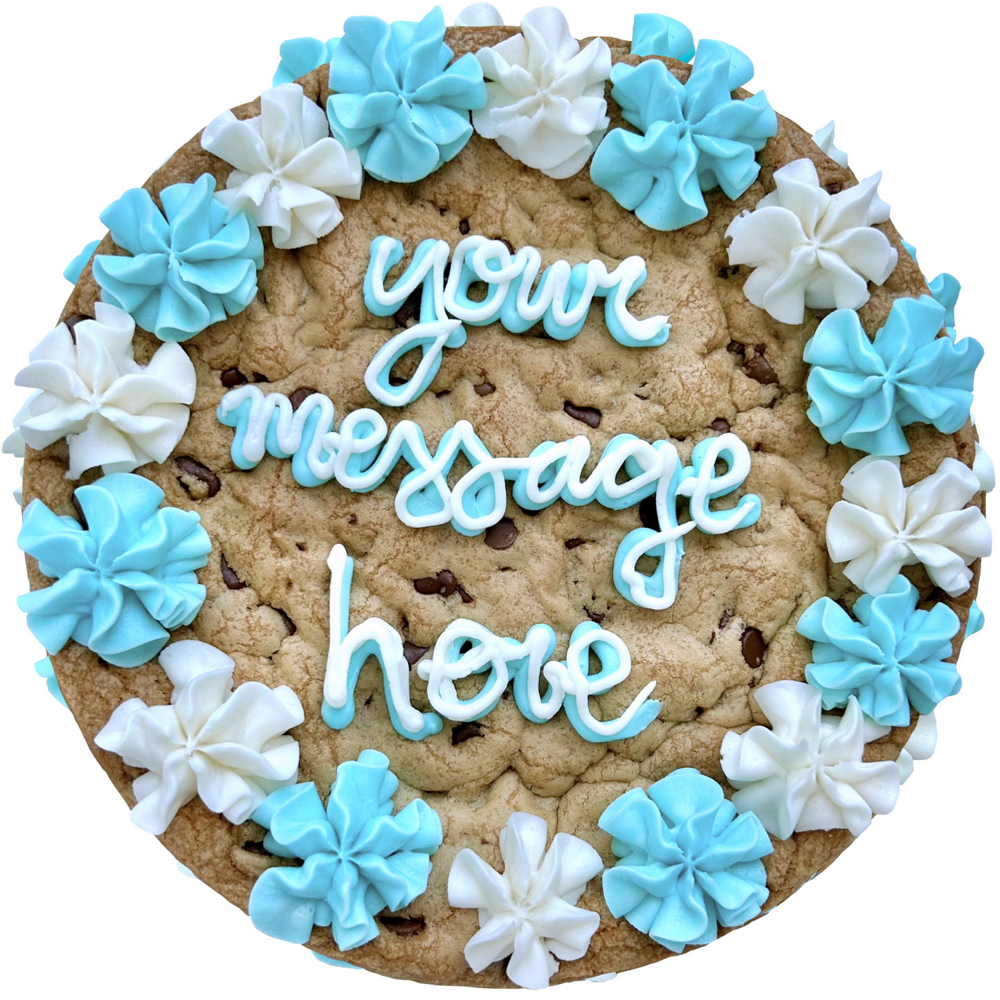 Light Blue Cookie Cake