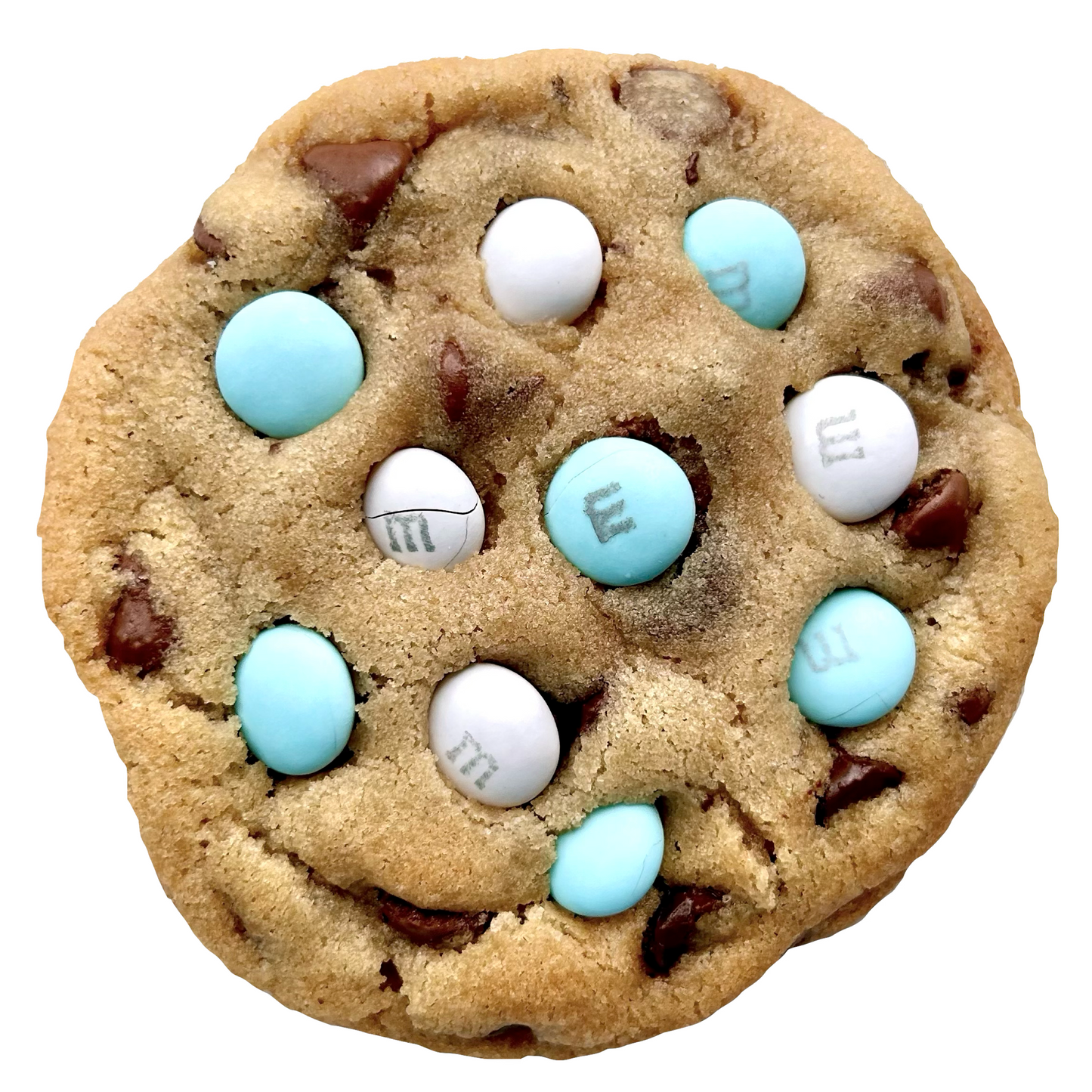 Light Blue M&M Cookies