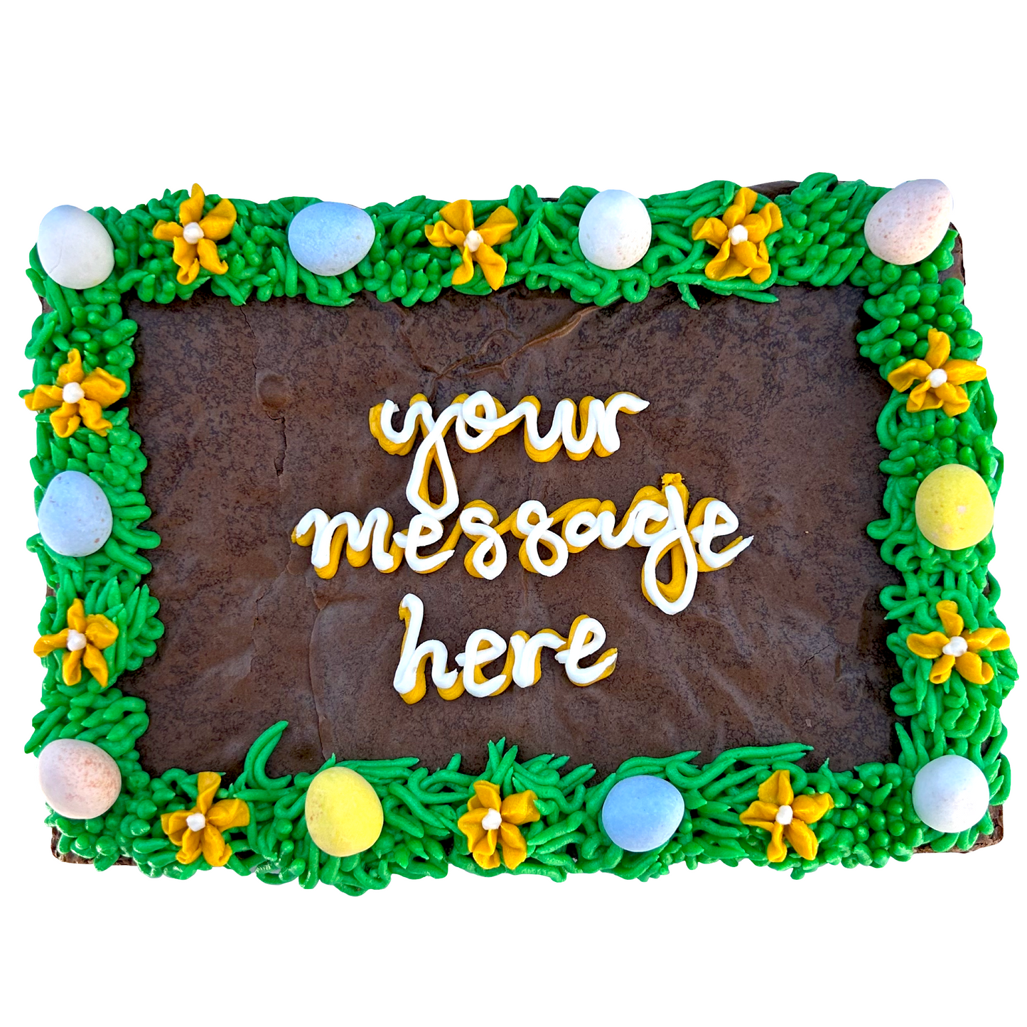 Easter Egg Brownie Cake