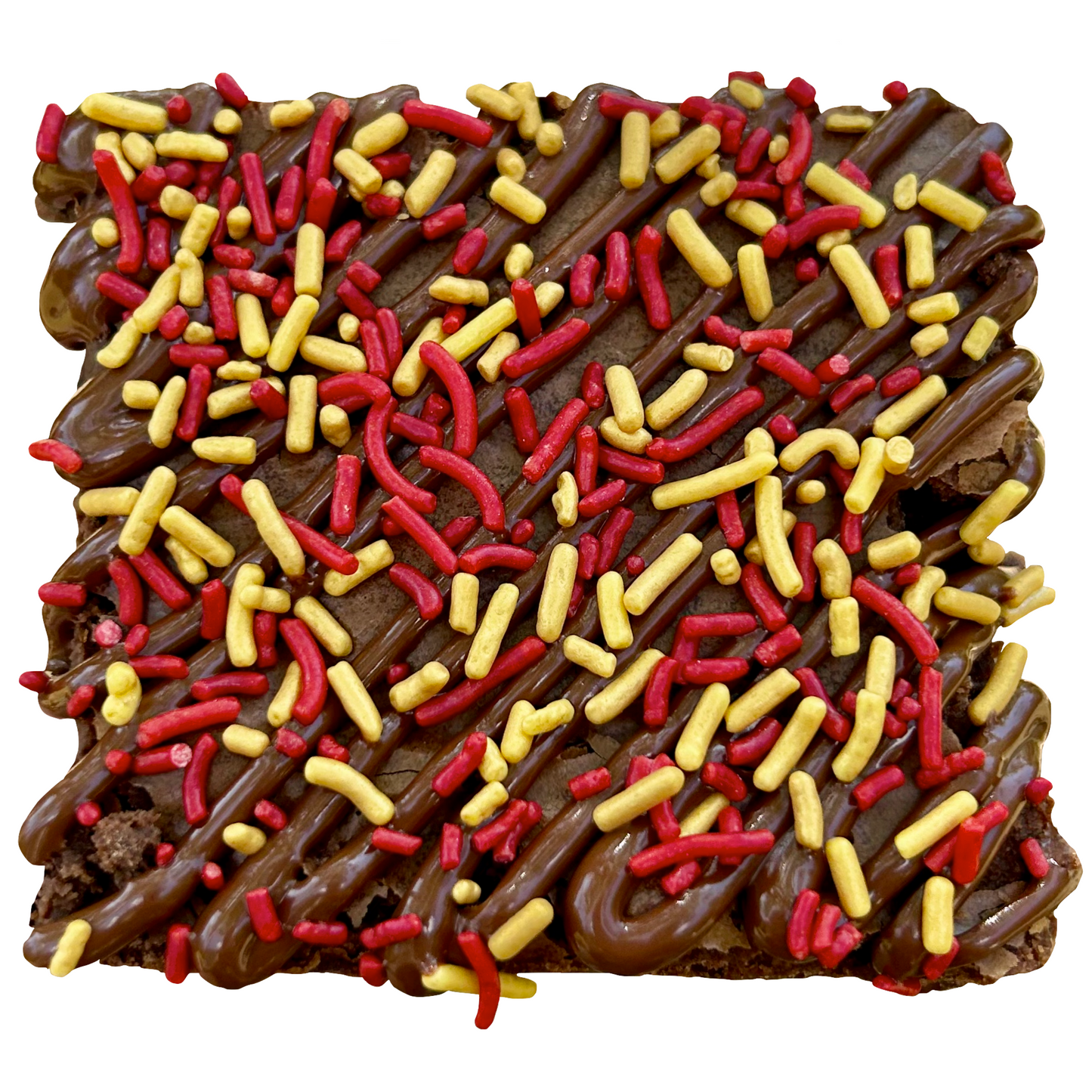 Maroon Sprinkle Brownies