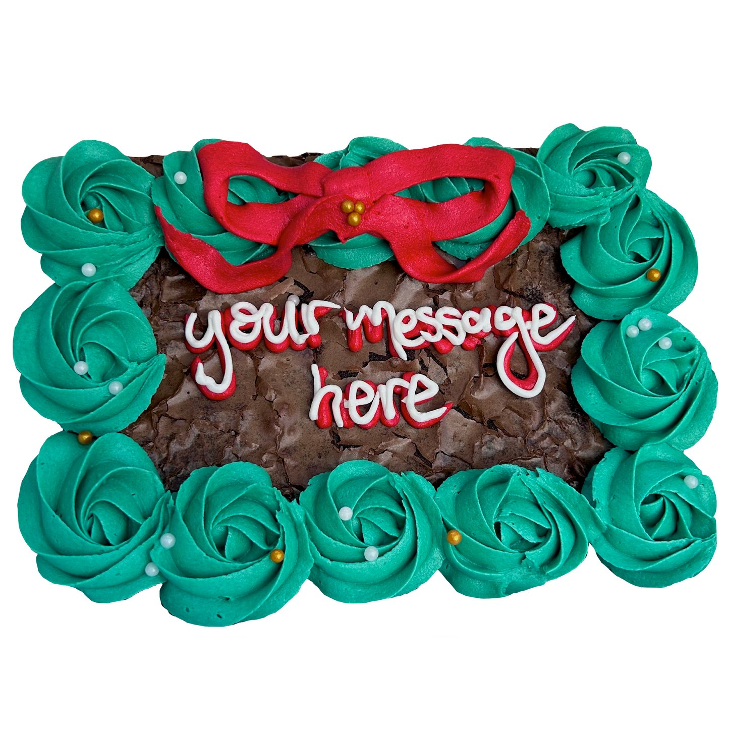 Wreath Brownie Cake