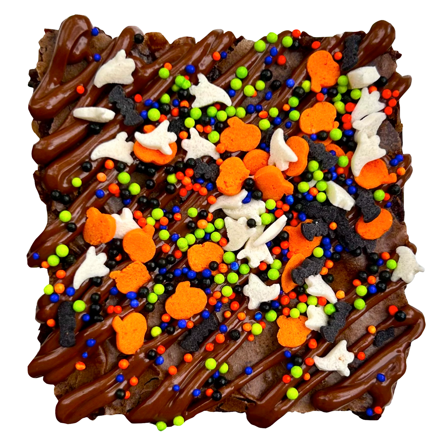 Halloween Sprinkle Brownies