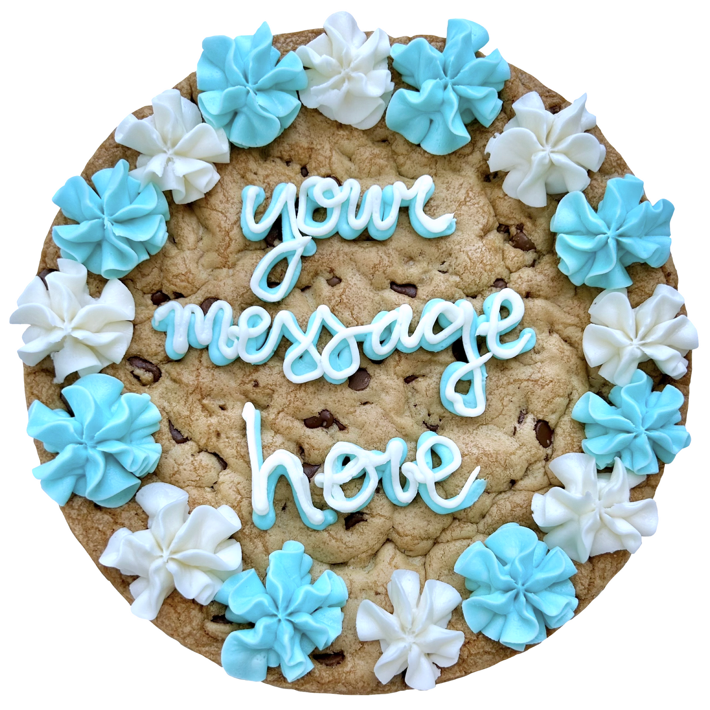 Light Blue Cookie Cake