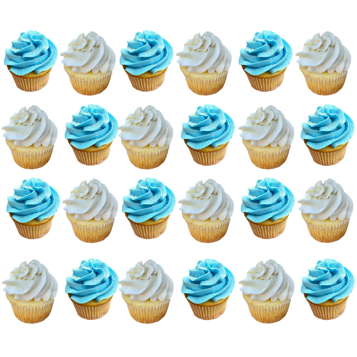 Light Blue Mini Cupcake Party Box