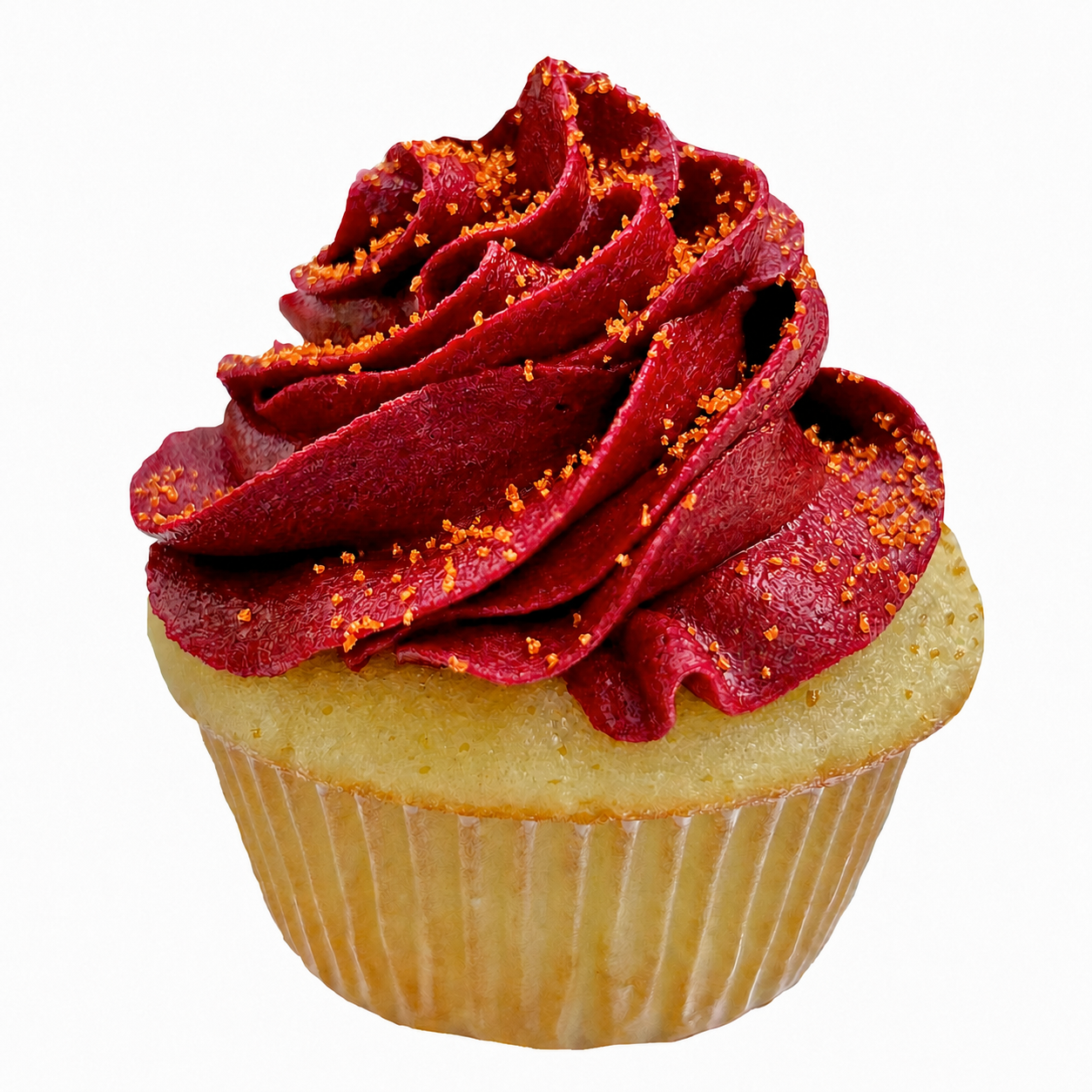 Maroon & Orange Cupcakes