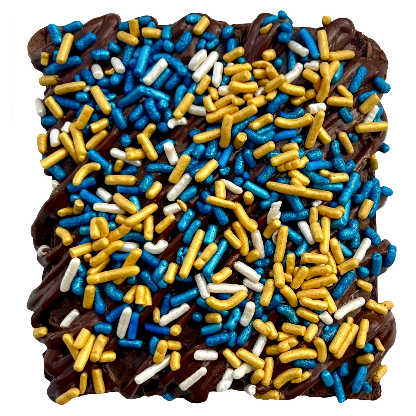 Navy Sprinkle Brownies