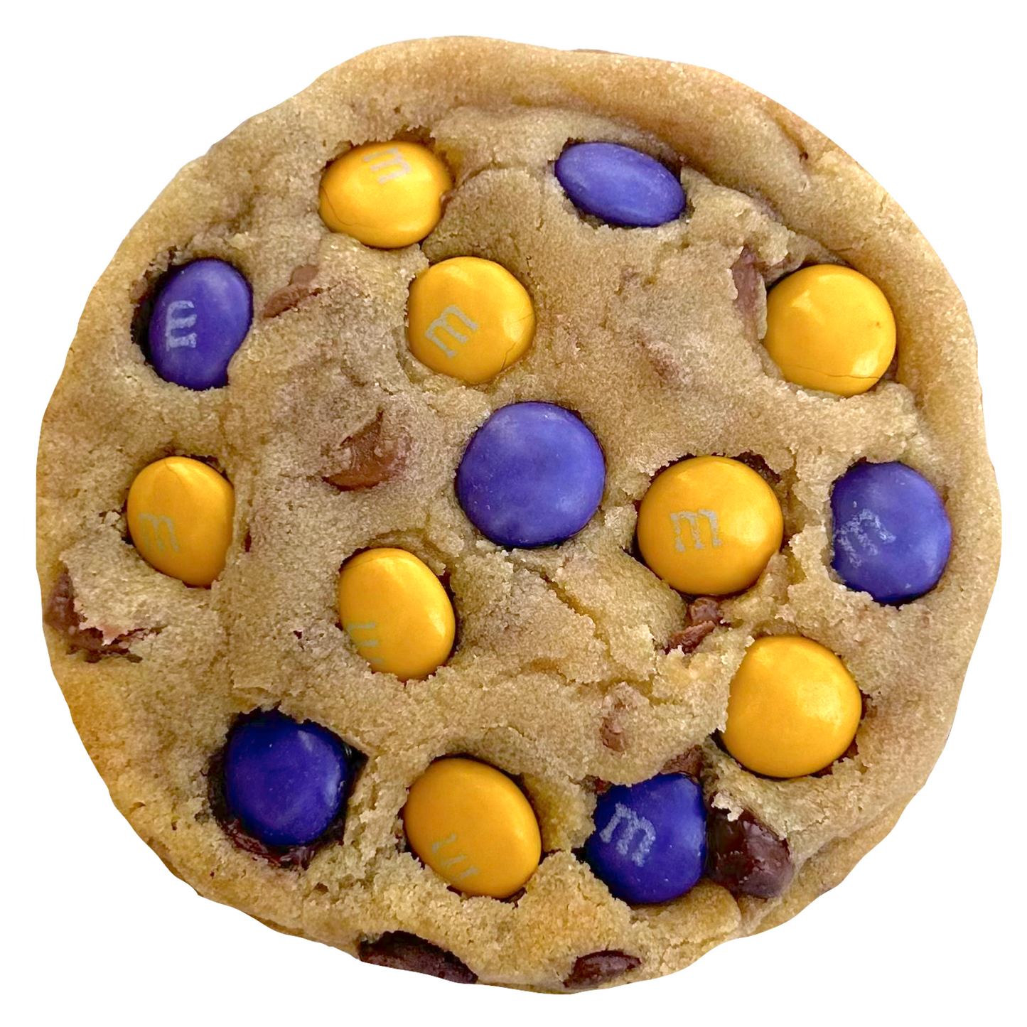 Purple & Gold M&M Cookies