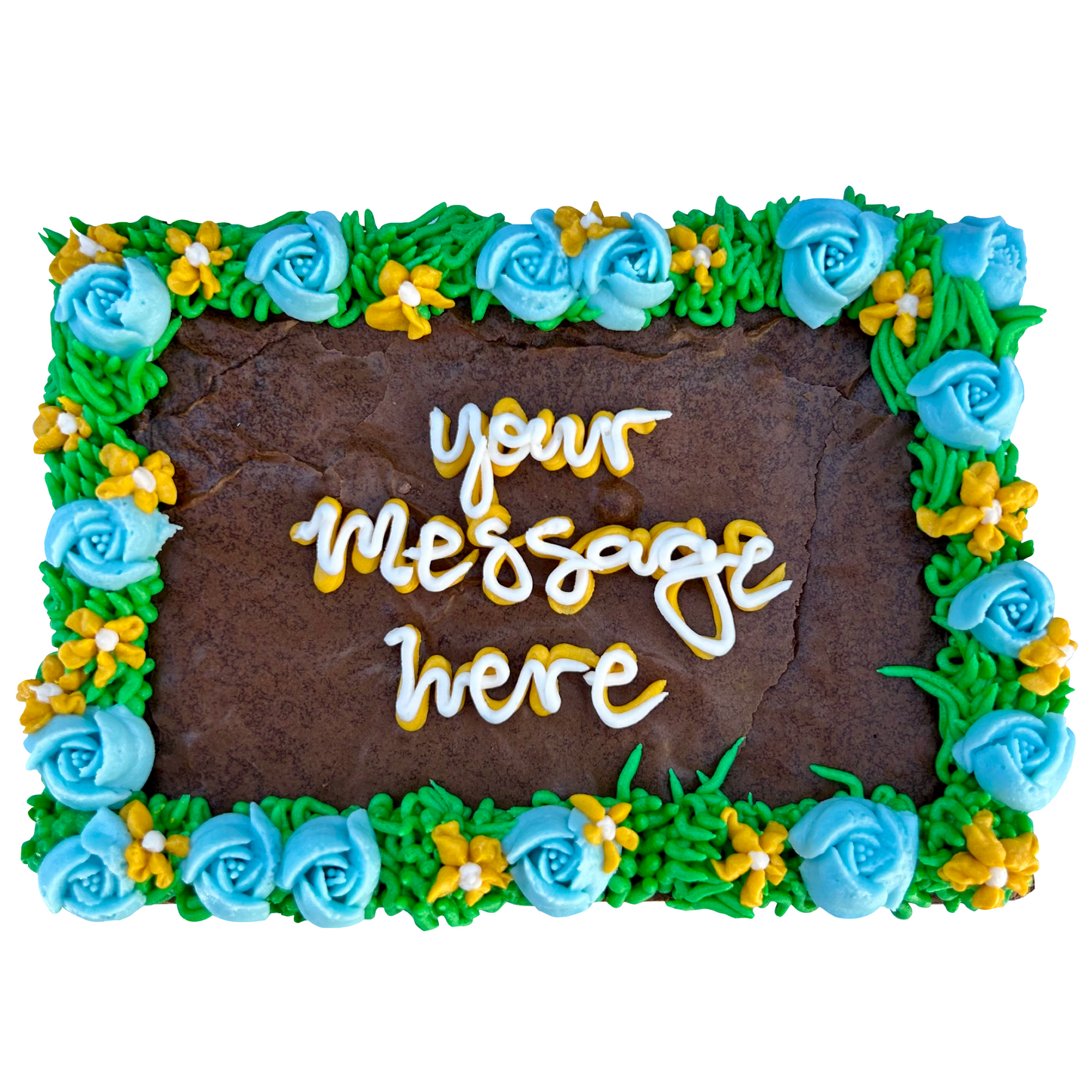 Spring Brownie Cake