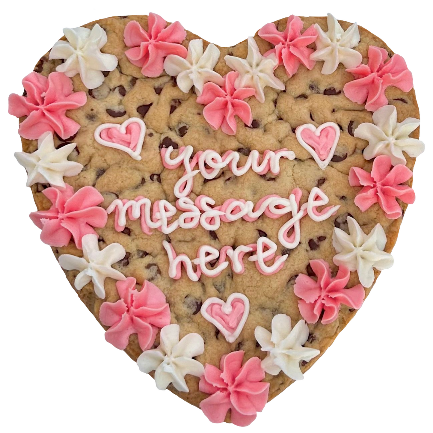 Valentine's Heart Cookie Cake
