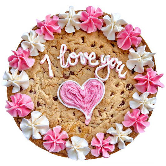 Valentine's I Love You Cookie Cake