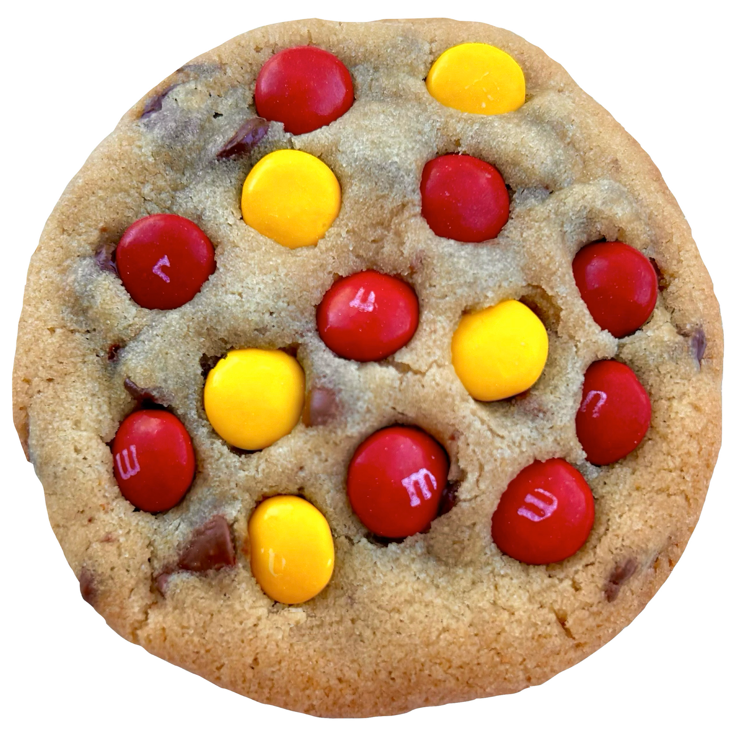 Maroon M&M Cookies