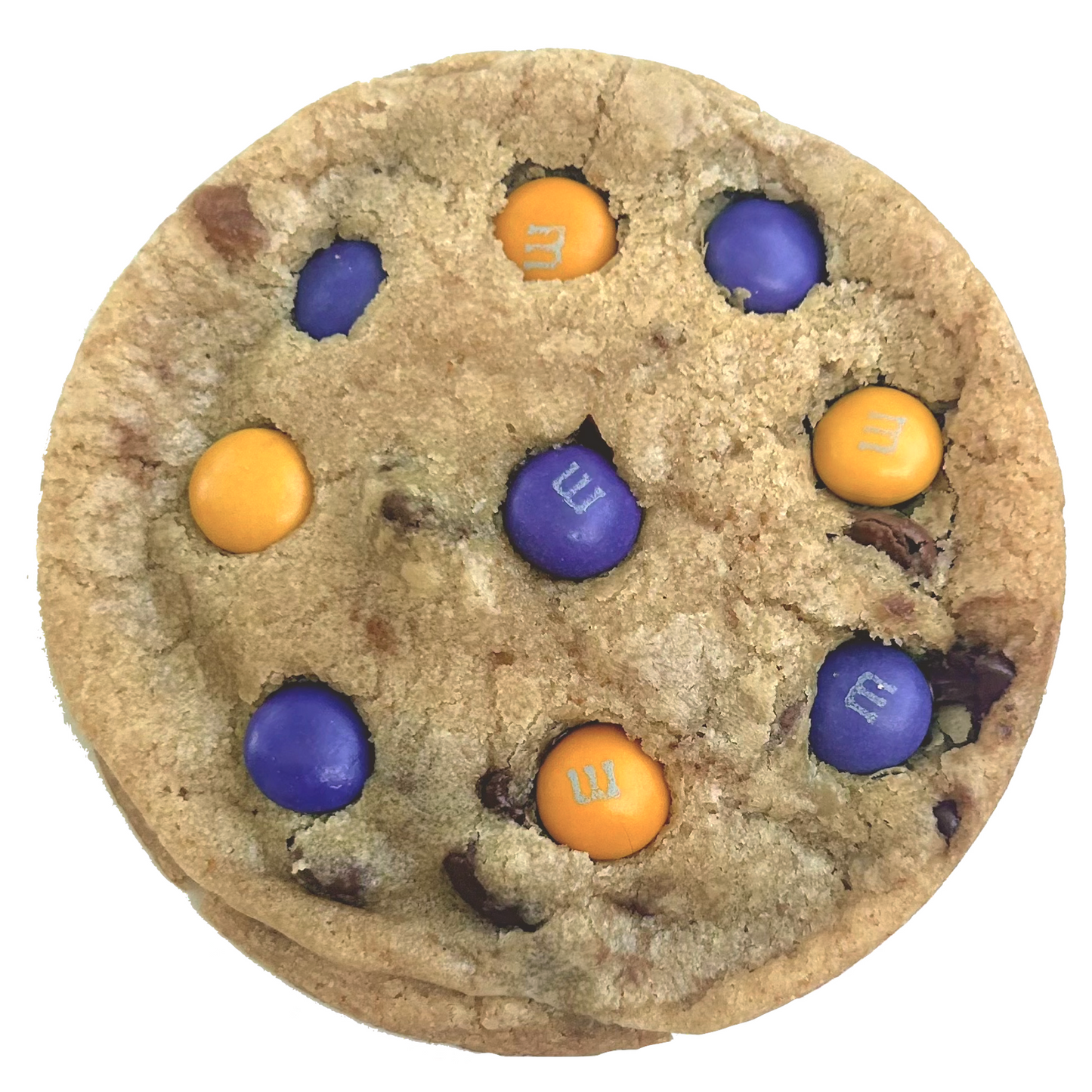 Purple & Gold M&M Cookies