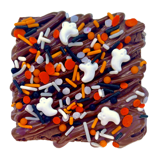 Halloween Sprinkle Brownies