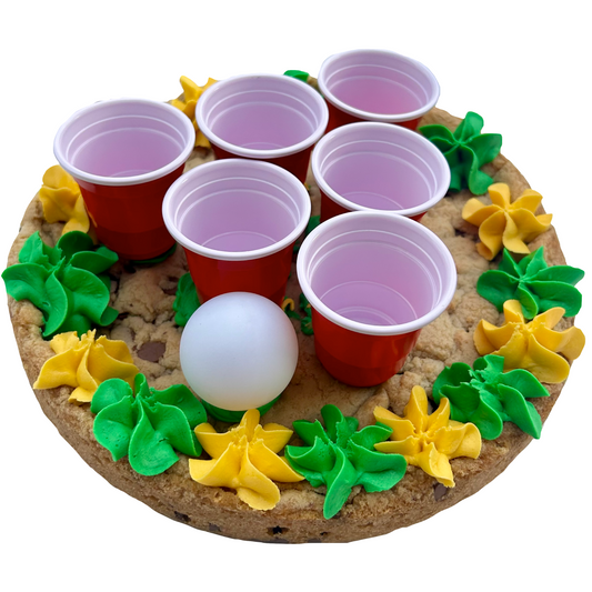 Green Cookie Pong Cake