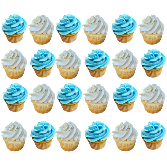 Light Blue Mini Cupcake Party Box