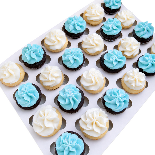 Light Blue Mini Cupcake Party Box