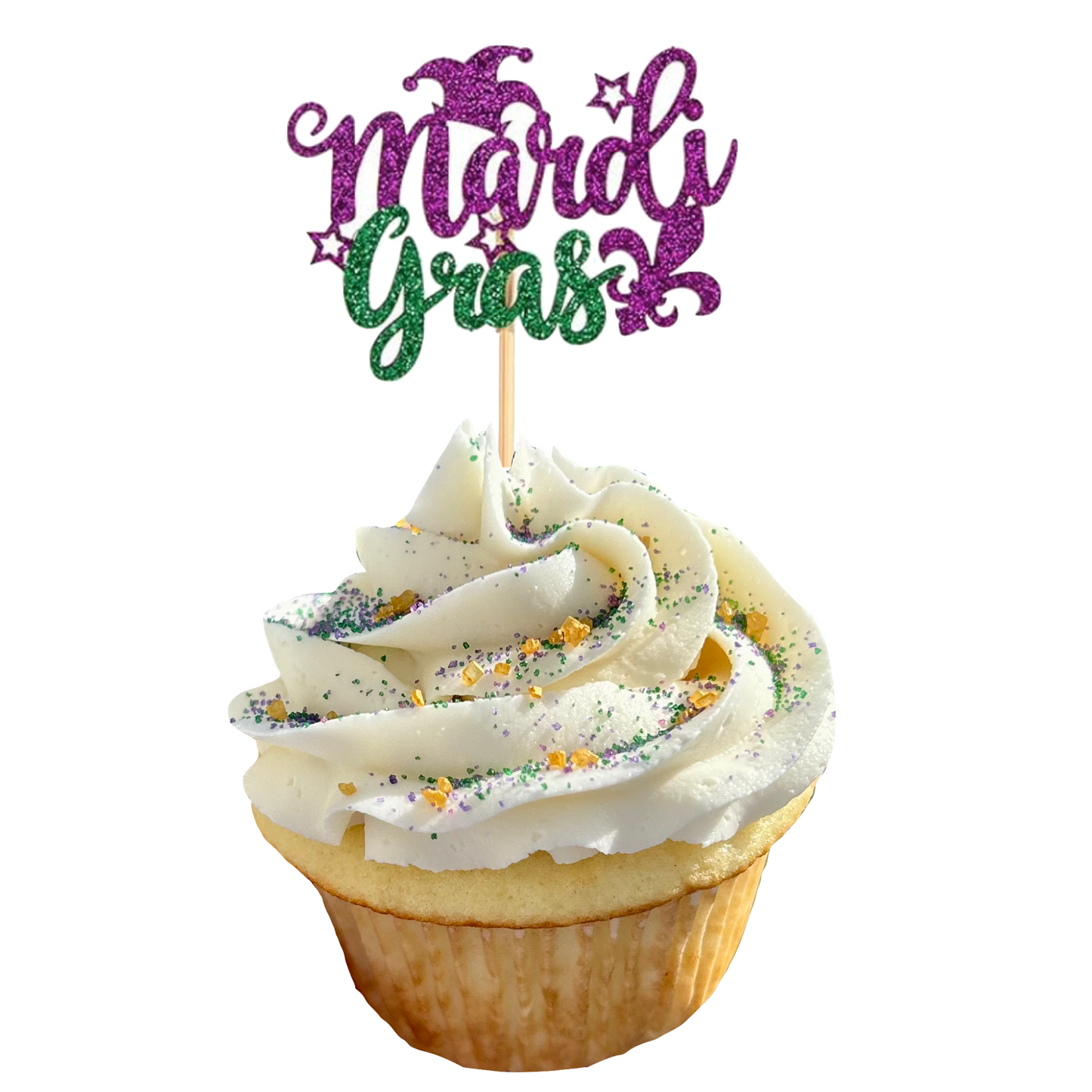 Mardi Gras Cupcakes