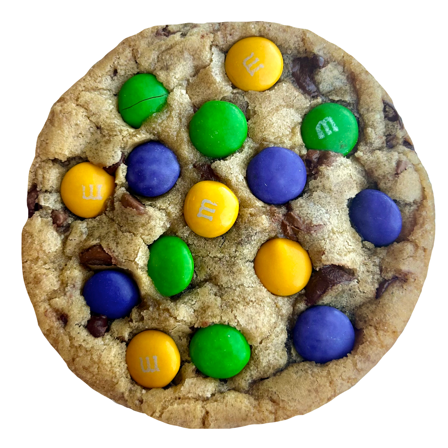 Mardi Gras M&M Cookies