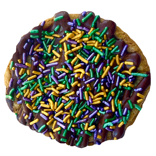 Mardi Gras Sprinkle Cookies