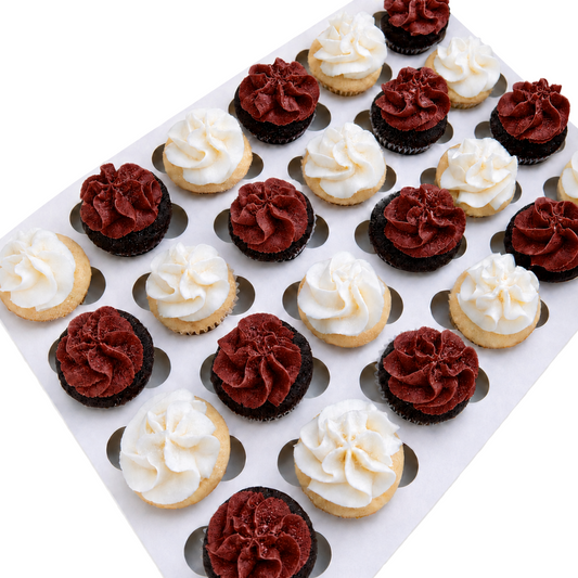 Maroon Mini Cupcake Party Box