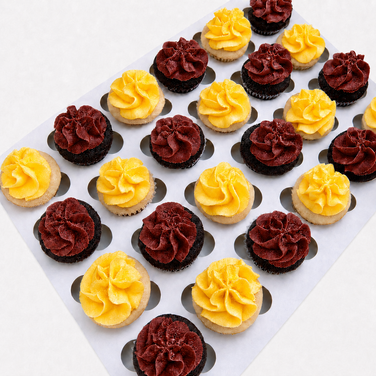Maroon & Gold Mini Cupcake Party Box