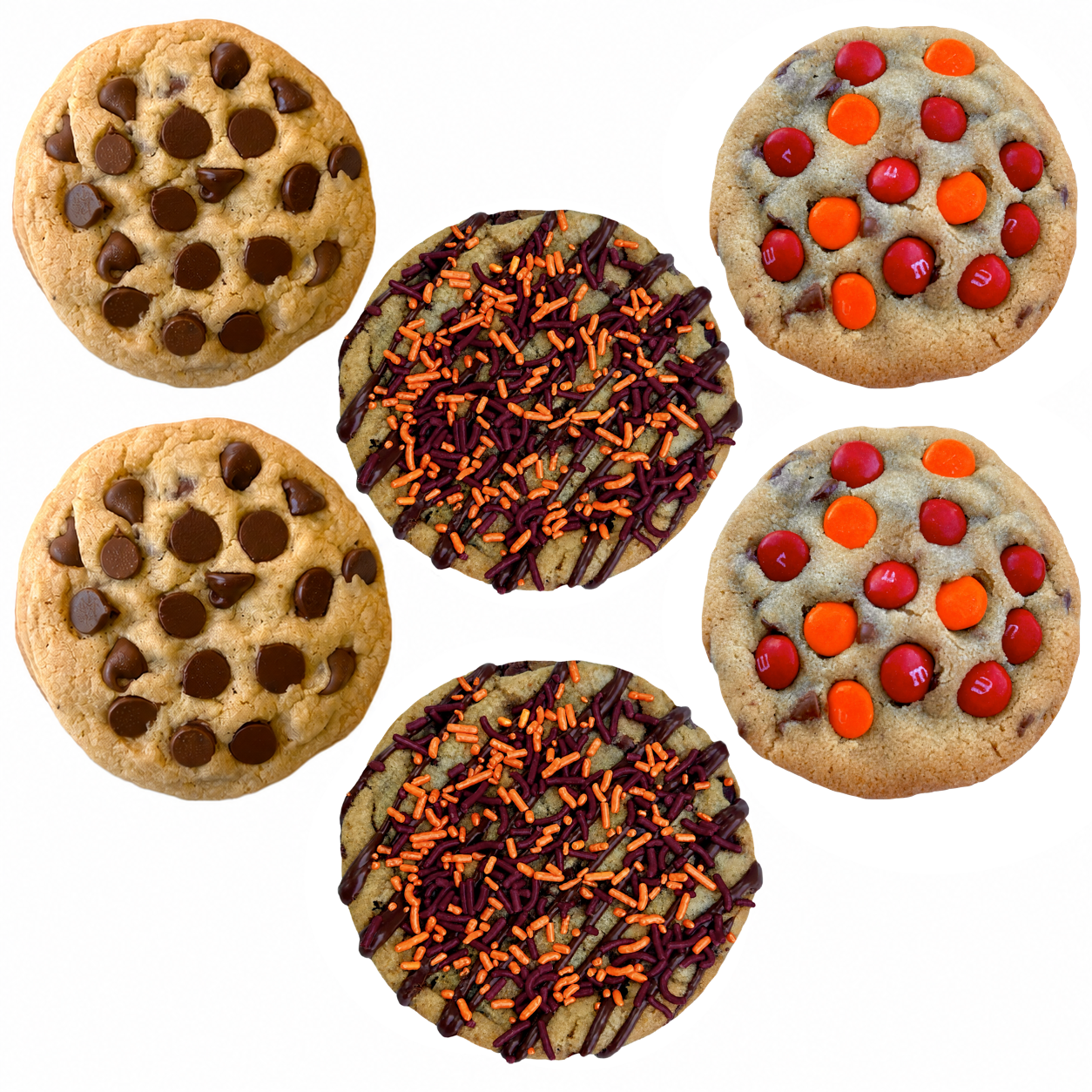 Maroon & Orange Cookie Box