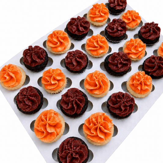 Maroon & Orange Mini Cupcake Party Box