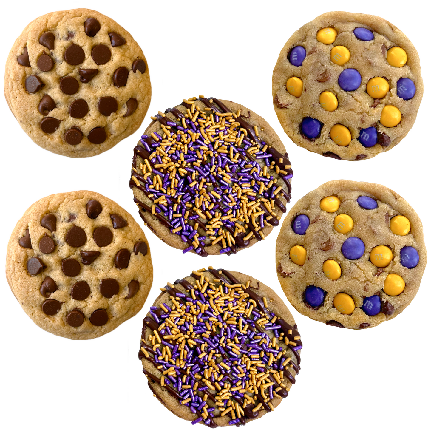 Purple & Gold Cookie Box