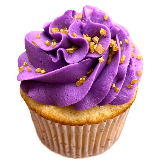 Purple & Gold Cupcakes