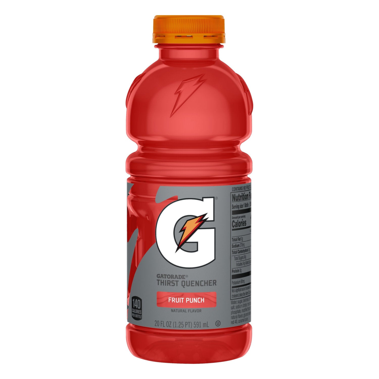 A 20oz bottle of Red Gatorade.