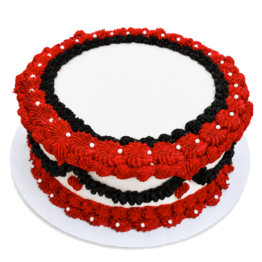 Red Graduation Cake