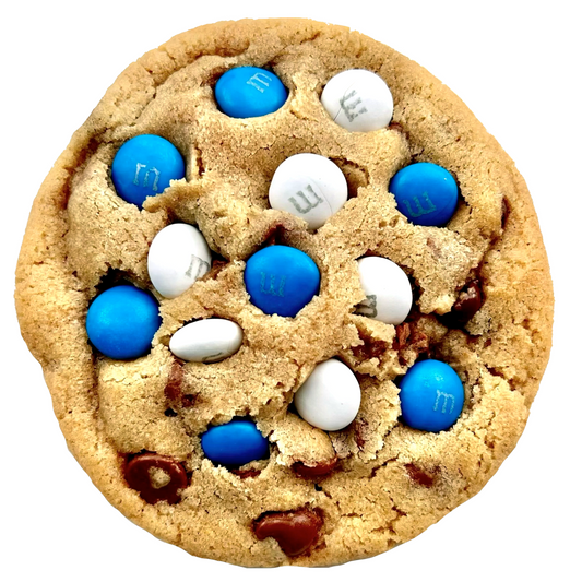 Royal Blue M&M Cookies