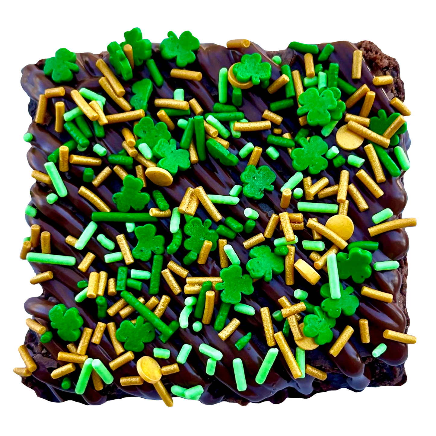 St. Patrick's Sprinkle Brownies