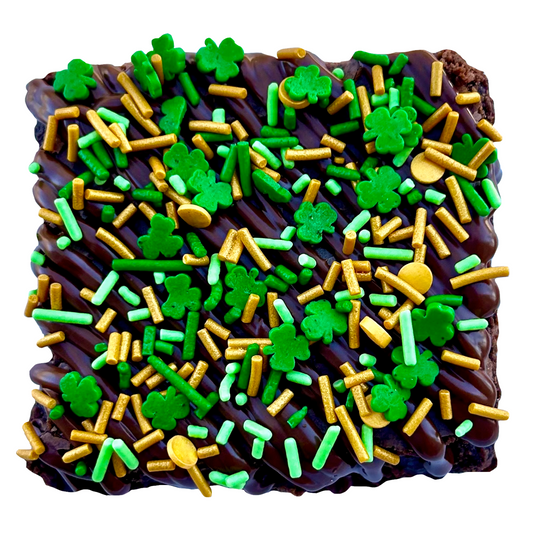 St. Patrick's Sprinkle Brownies