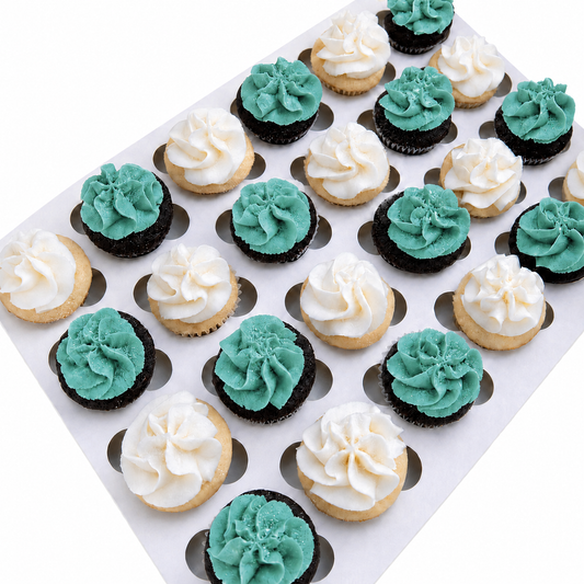 Teal Mini Cupcake Party Box
