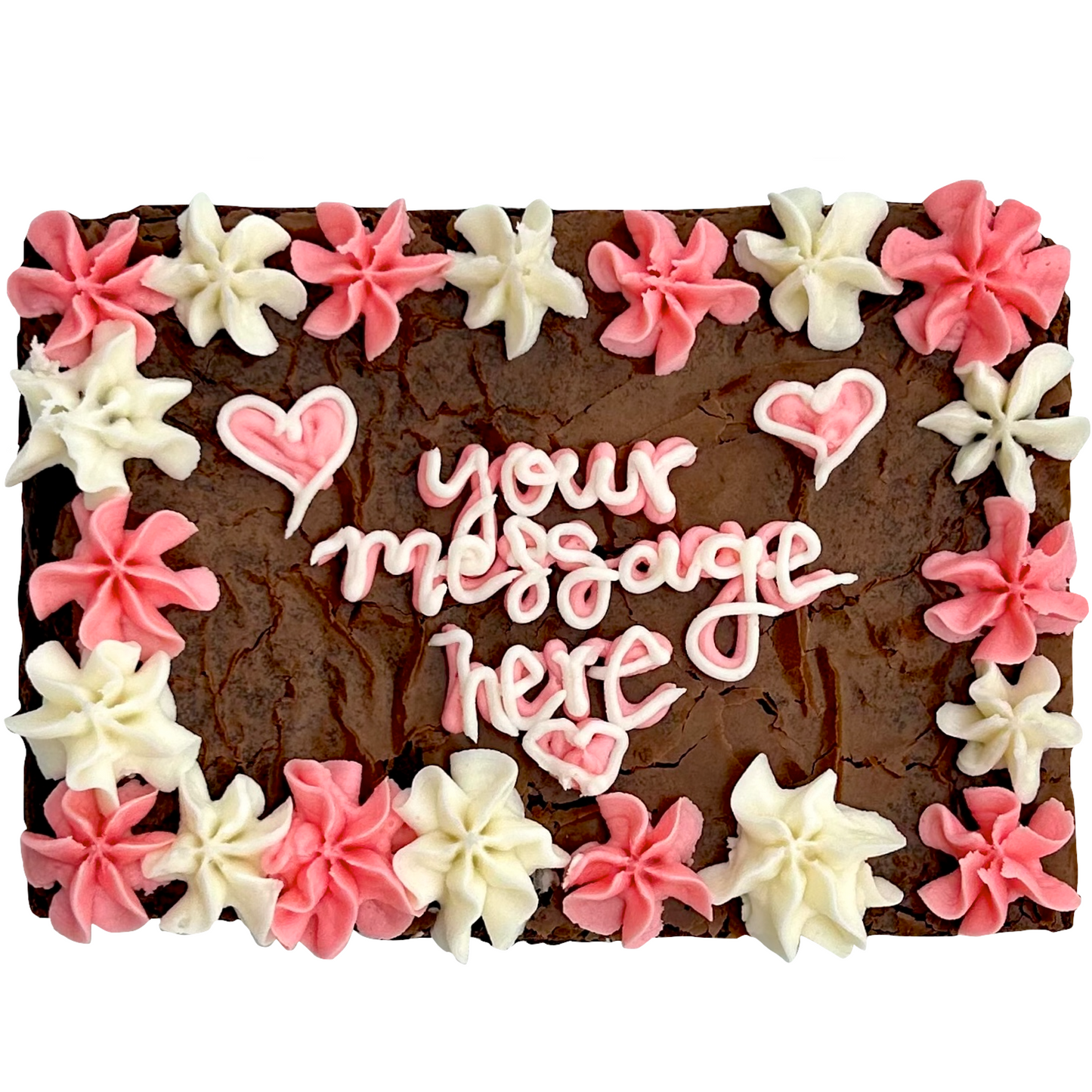 Valentine's Brownie Cake